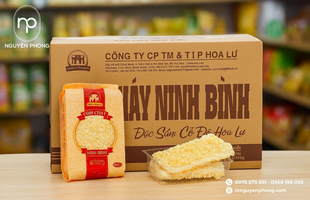 Thùng carton đựng cơm cháy